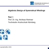 16a Algebraic Design of Symmetrical Windings